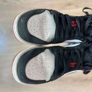 Nike Black and White Jordans